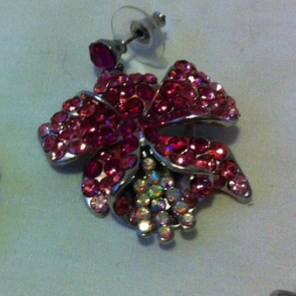 Estate Crystal Necklace Earrings Set - Picture 6 of 7